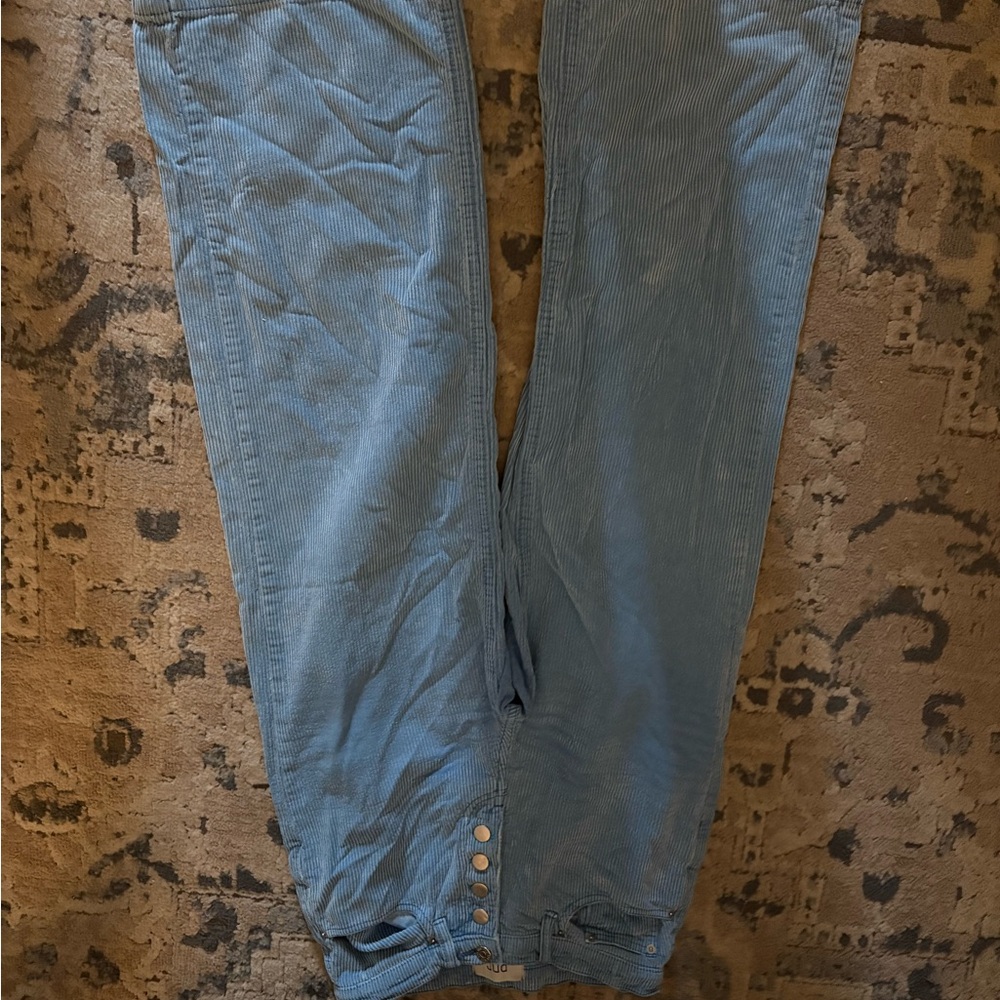 urban outfitters bdg high and wide blue corduroy pants - Picture 4 of 4